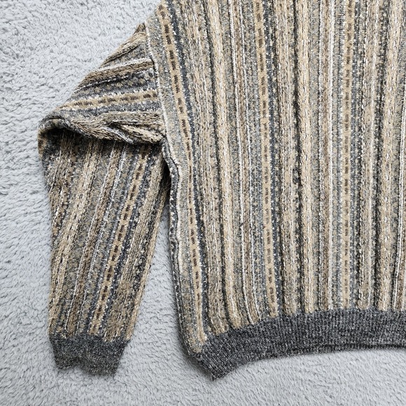 Architect Sweater Mens XL (Fits as Large) 3D Knit Coogi Style 90s Acrylic Wool - Picture 10 of 12